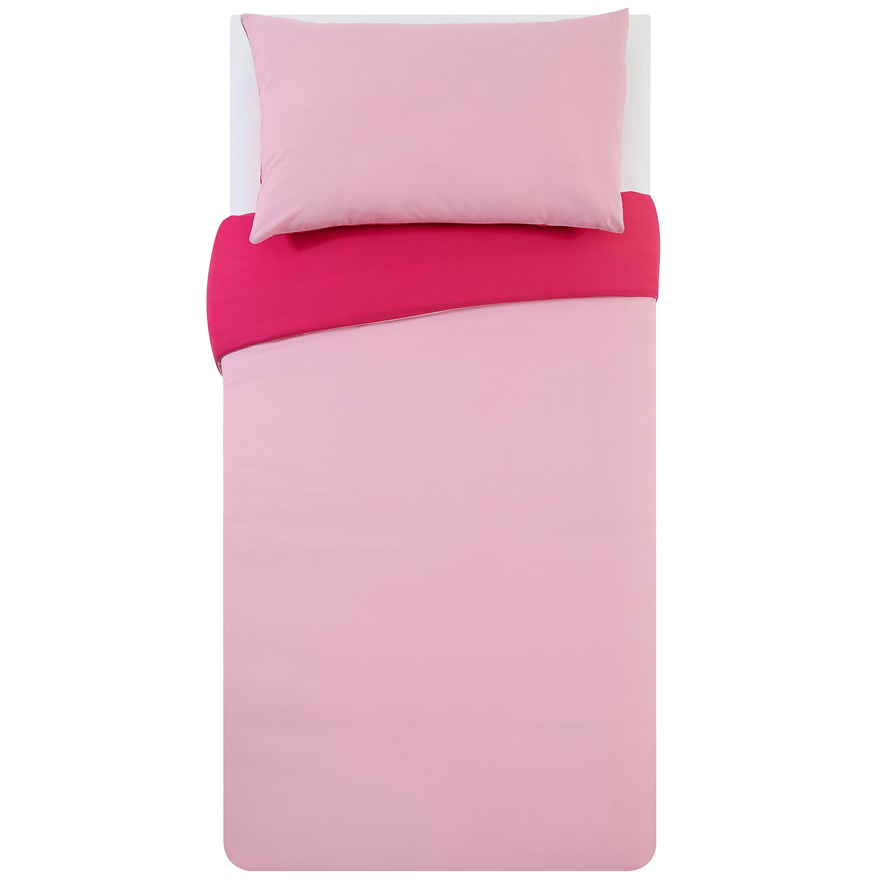 Reversible Pink Duvet Set Single Home George