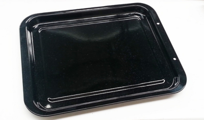 Black Enamel Oven Tray 28cm Home at ASDA