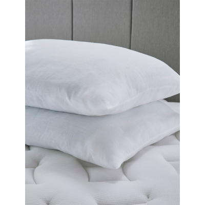 George Soft Touch Soft Comfort Pillow Pair - White