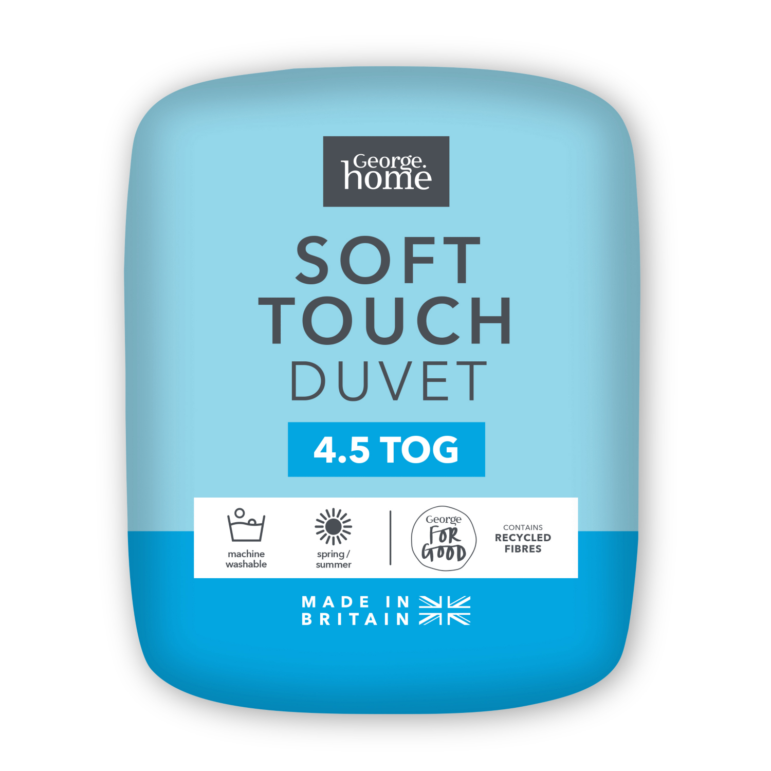 George White Summer Cool Soft Touch Duvet - 4.5 Tog Single