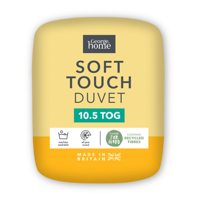 George White Soft Touch Microfibre Duvet - 10.5 Tog