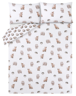 Reversible Single Duvet Cover Set Tiger And Leopard Print Bedding