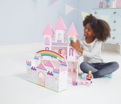 wooden princess castle asda