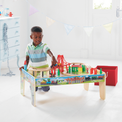 Wooden Train Set Table | Toys 