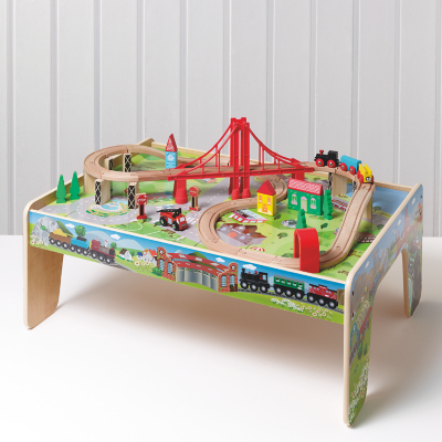 asda wooden train track