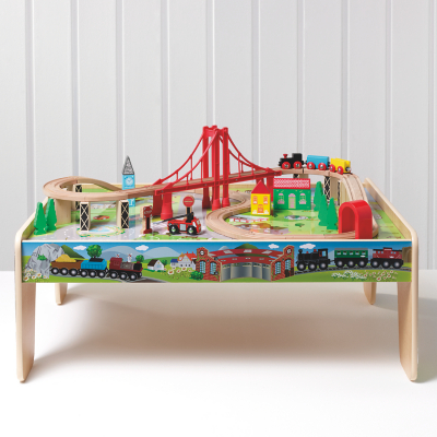 asda wooden train track