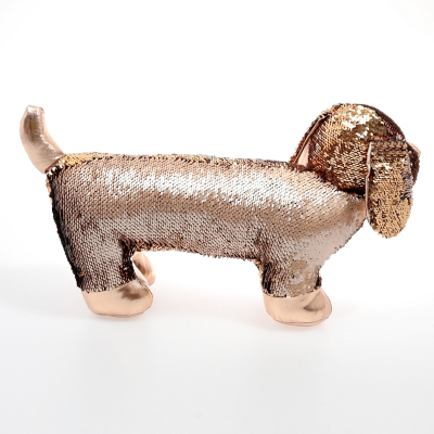 sequin dog toy