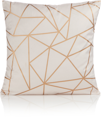 geometric print cushion