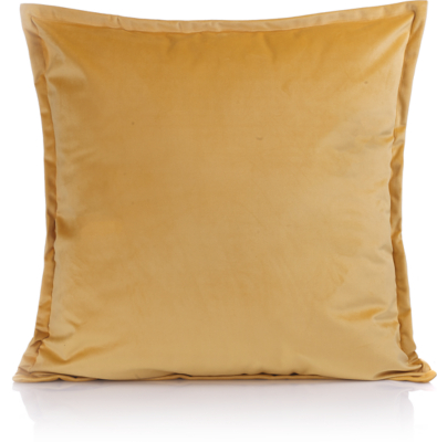mustard velvet pillow