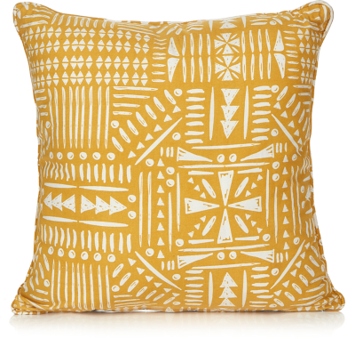 geometric print cushion