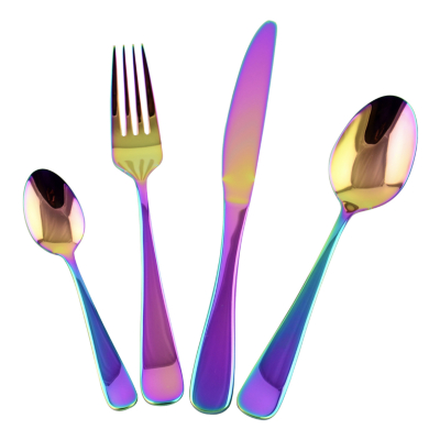 colorful cutlery set