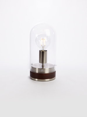 bell jar table lamp
