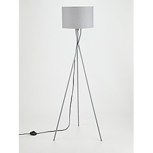 Grey Tripod Floor Lamp Home George, Grey And Chrome Tripod Table Lamp