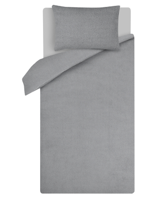 grey teddy duvet cover