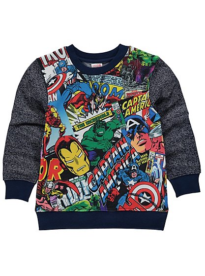 Marvel Comics Avengers Sweatshirt | Kids | George at ASDA