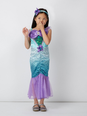 Disney Princess Ariel Little Mermaid Fancy Dress Costume | Kids ...