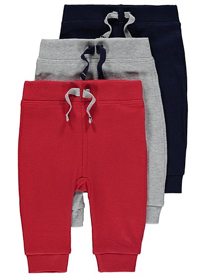 3 Pack Jogging Bottoms | Baby | George at ASDA