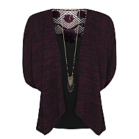 Batwing Cardigan Set with Necklace | Women | George at ASDA