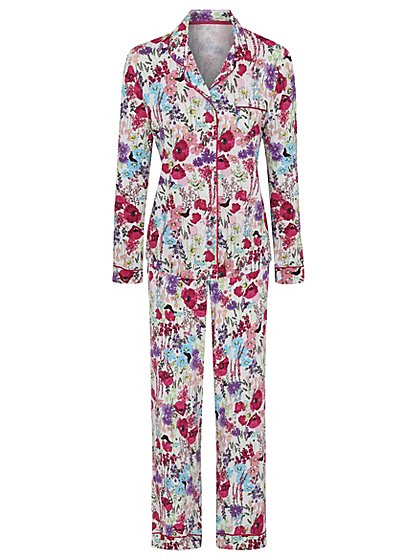 Floral Print Pyjama Set | Women | George at ASDA