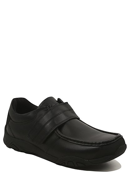 Boys School Leather 1 Strap School Shoes | School | George at ASDA