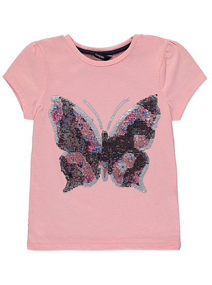 Sequin Butterfly T-shirt | Kids | George at ASDA