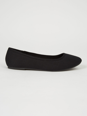 canvas ballerina flats