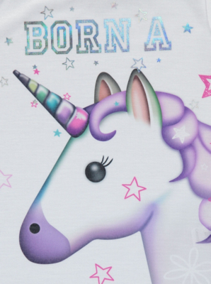 Born a Unicorn Emoji T-shirt | Kids | George at ASDA