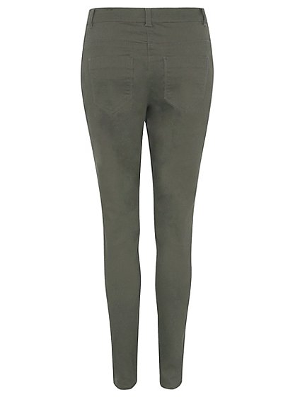 Zip Detail Trousers - Green | Women | George at ASDA