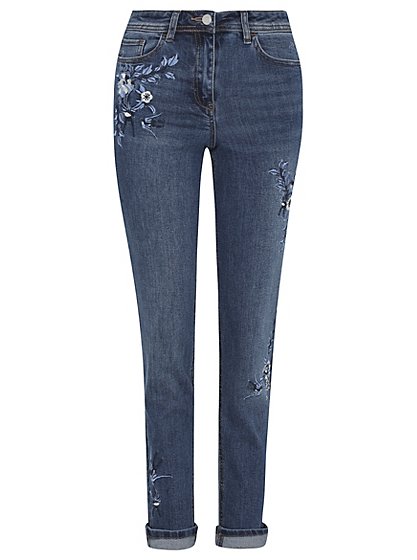 Floral Embroidered Jeans | Women | George at ASDA