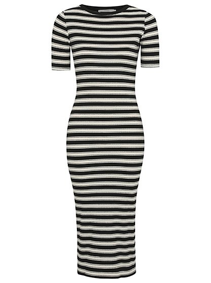 Striped Midi T-shirt Dress | Women | George at ASDA