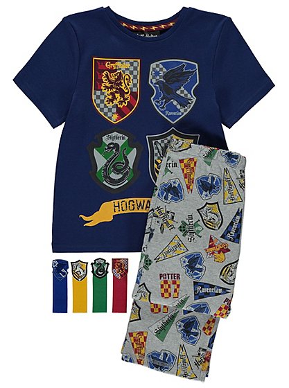 Harry Potter Hogwarts Pyjamas with Bookmarks | Kids | George