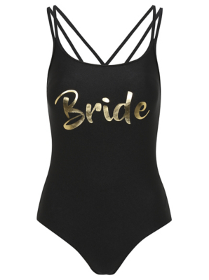 black bride swimsuit