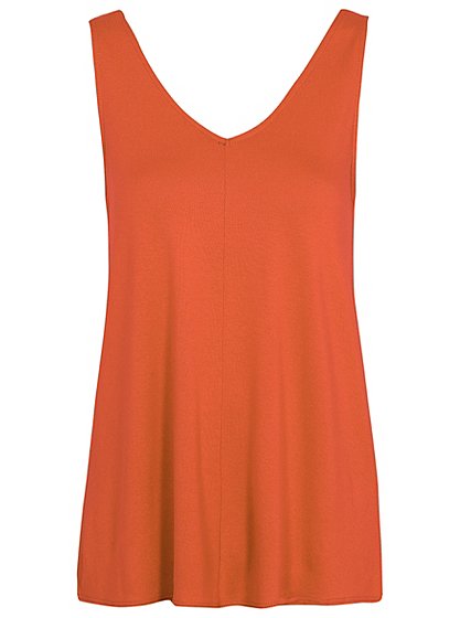 V-neck Swing Vest Top - Orange | Women | George