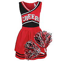 Red Cheerleader Fancy Dress Costume | Women | George