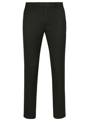 mens skinny fit black trousers