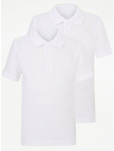 unik Girl Uniform Polo Shirt with Pocket Slim Fit White Navy Sky Blue Red Burgundy