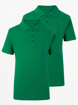 Green School Polo Shirt 2 Pack