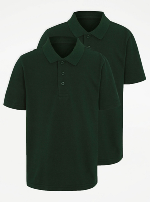 emerald green school polo shirts