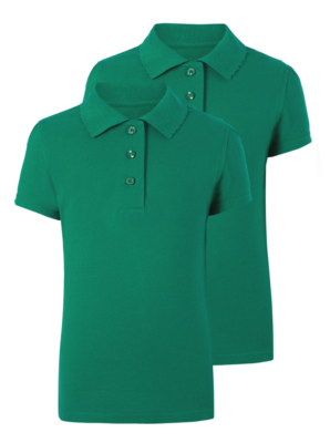 children's jade green polo shirts