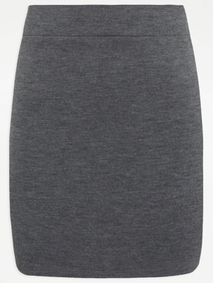 grey smart skirt