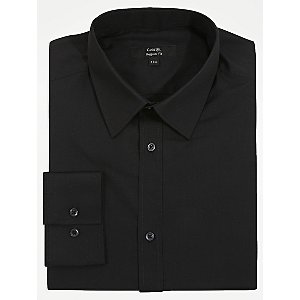 Black Regular Fit Long Sleeve Shirt | Men | George at ASDA