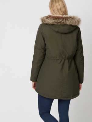 Faux Fur Trim Hooded Parka | Women | George