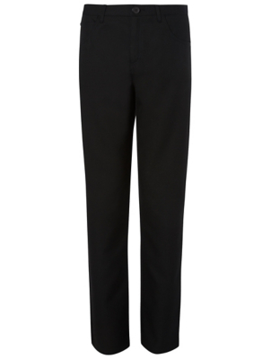 black narrow leg trousers