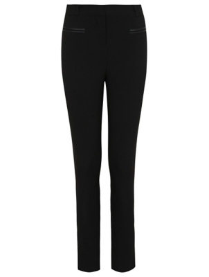 Senior Girls Black Slim Leg School 