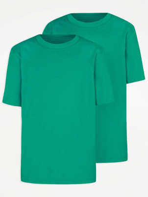 green crew neck t shirt