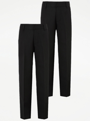 black slim trousers