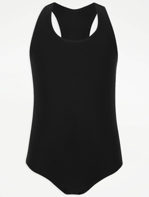 girls black swimming costume