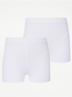 asda white cycling shorts