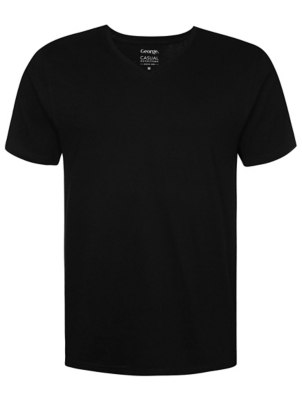 Black v neck tee