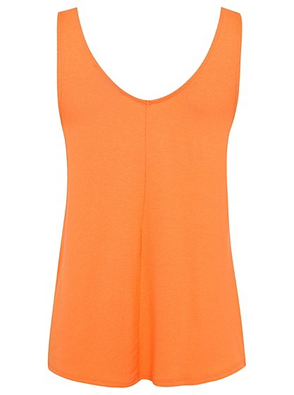V-Neck Swing Vest Top – Bright Orange | Women | George
